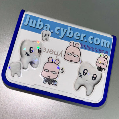 JUBA - Glasses Rabbit's Day Removable Sticker