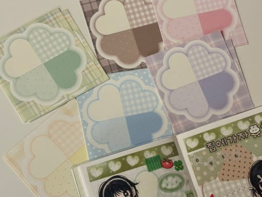 happiest fluffy shop - gather good luck memo sheet sticker