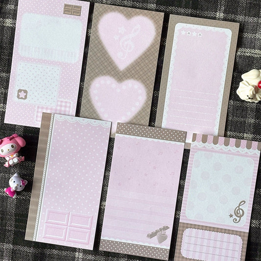 Bit By Bit - long memo sticker sheet pack choco berry