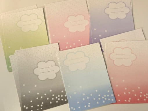 happiest fluffy shop - milky way memo sheet sticker