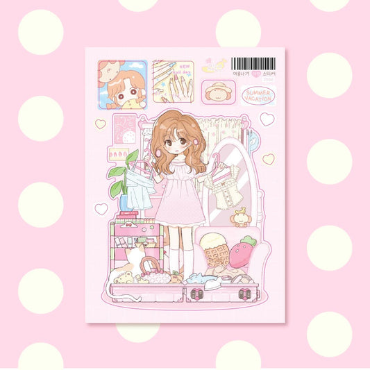 ricomaru - yeoreum nagi yeohaeng sticker sheet