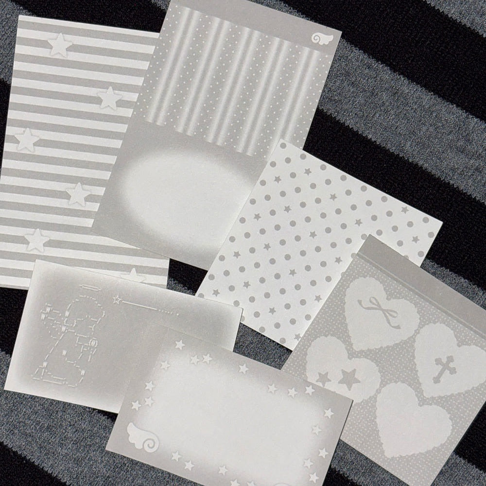 Bit By Bit -memo sticker sheet pack angel