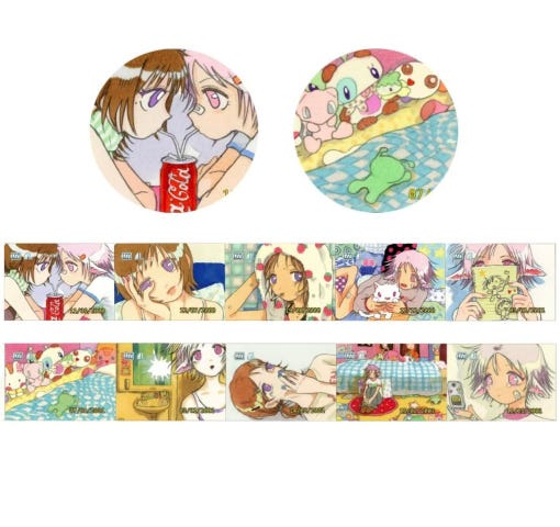 Accio Shop - Fading memories roll sticker kiss cut tape