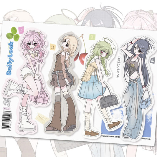 dociofdreams - daily look sticker sheet