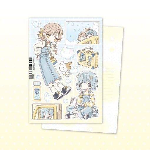 chocozy_family - blowing bubbles sticker