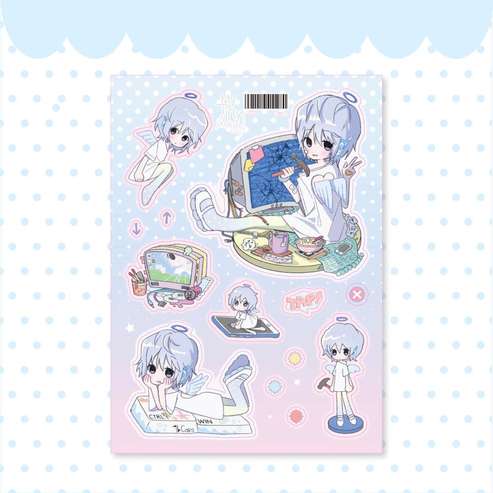 ricomaru - my tiny angel sticker sheet