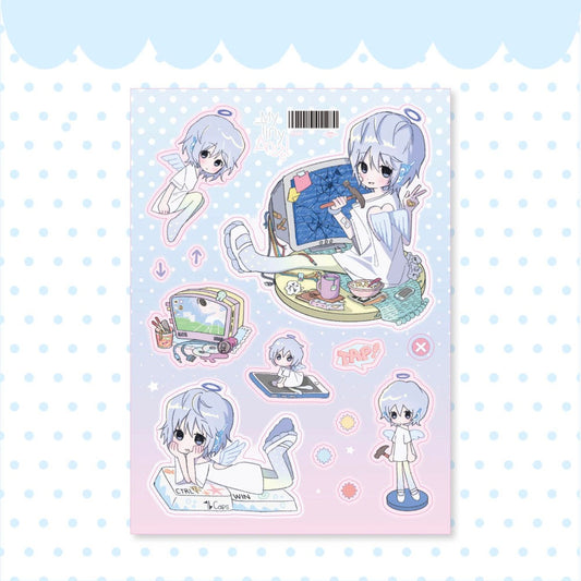 ricomaru - my tiny angel sticker sheet