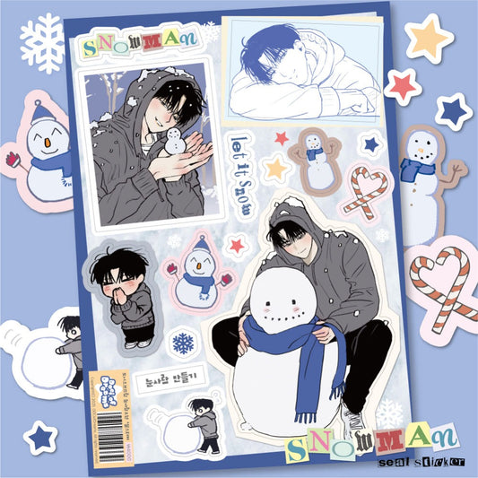 dociofdreams - snowman sticker sheet