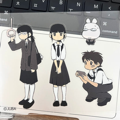 JUBA - Subway students matte transparent sticker