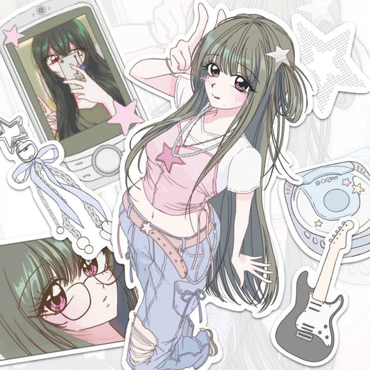 dociofdreams - gaze on her sticker sheet