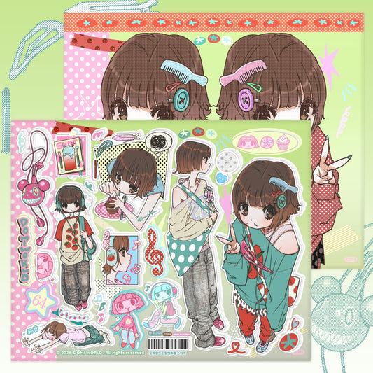 domi world - bob tomato sticker sheet