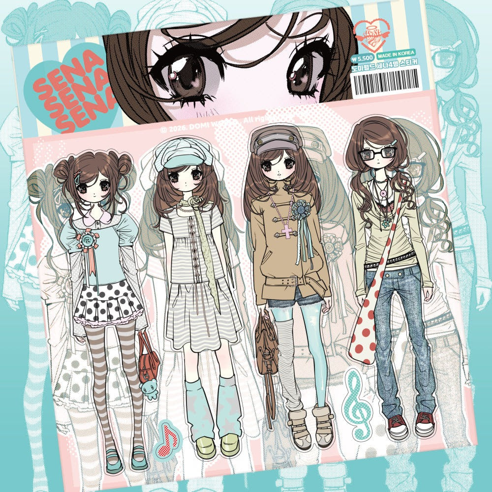domi world - sena 4 sticker sheet
