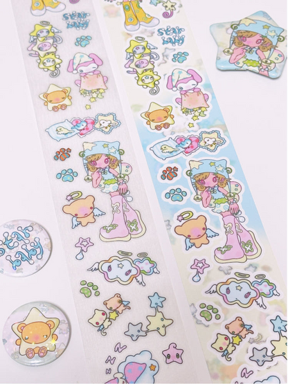 Sunonebird x Hello Smile twinkle party roll sticker tape