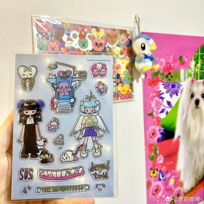 Sunonebird - SOS ! 3D glitter sticker