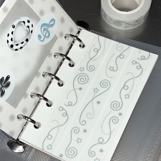 Bit By Bit - curly glitter masking tape