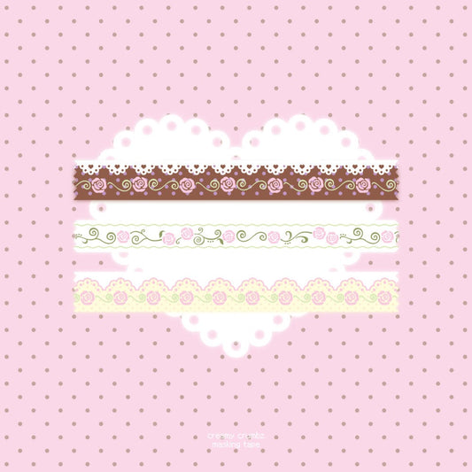 Creamy crumbz - rose masking taPe