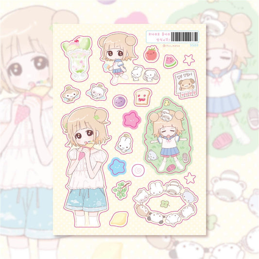 ricomaru - hinariko sticker sheet