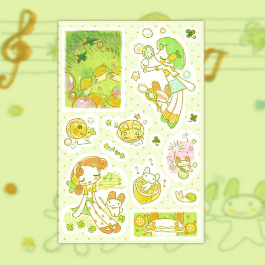 zalza - lemon sticker sheet