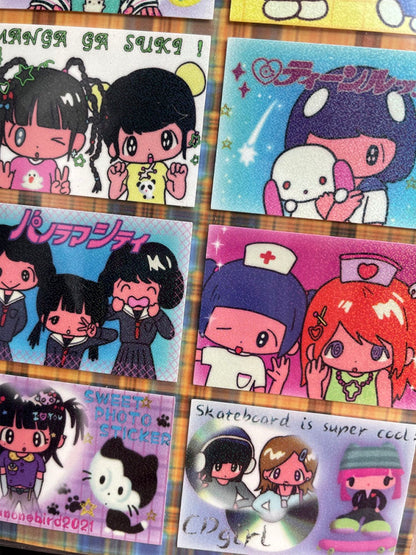 Sunonebird - PURIKURA square hologram sticker
