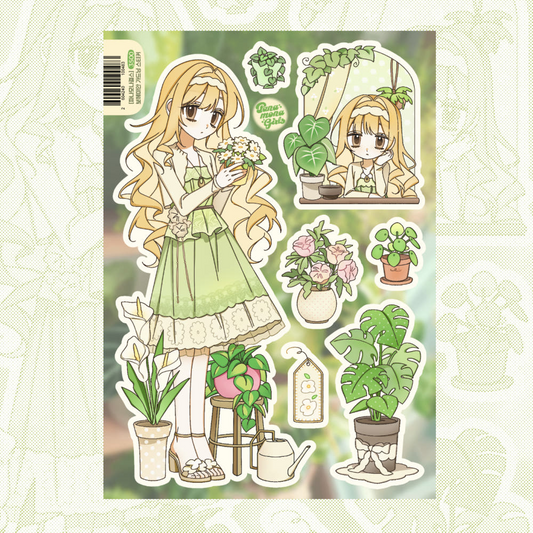 panamona girls - bohemian gardening sticker