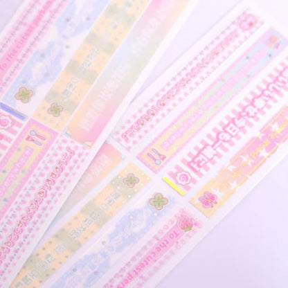 ♡ Pearly Button - Fortune Label Sticker