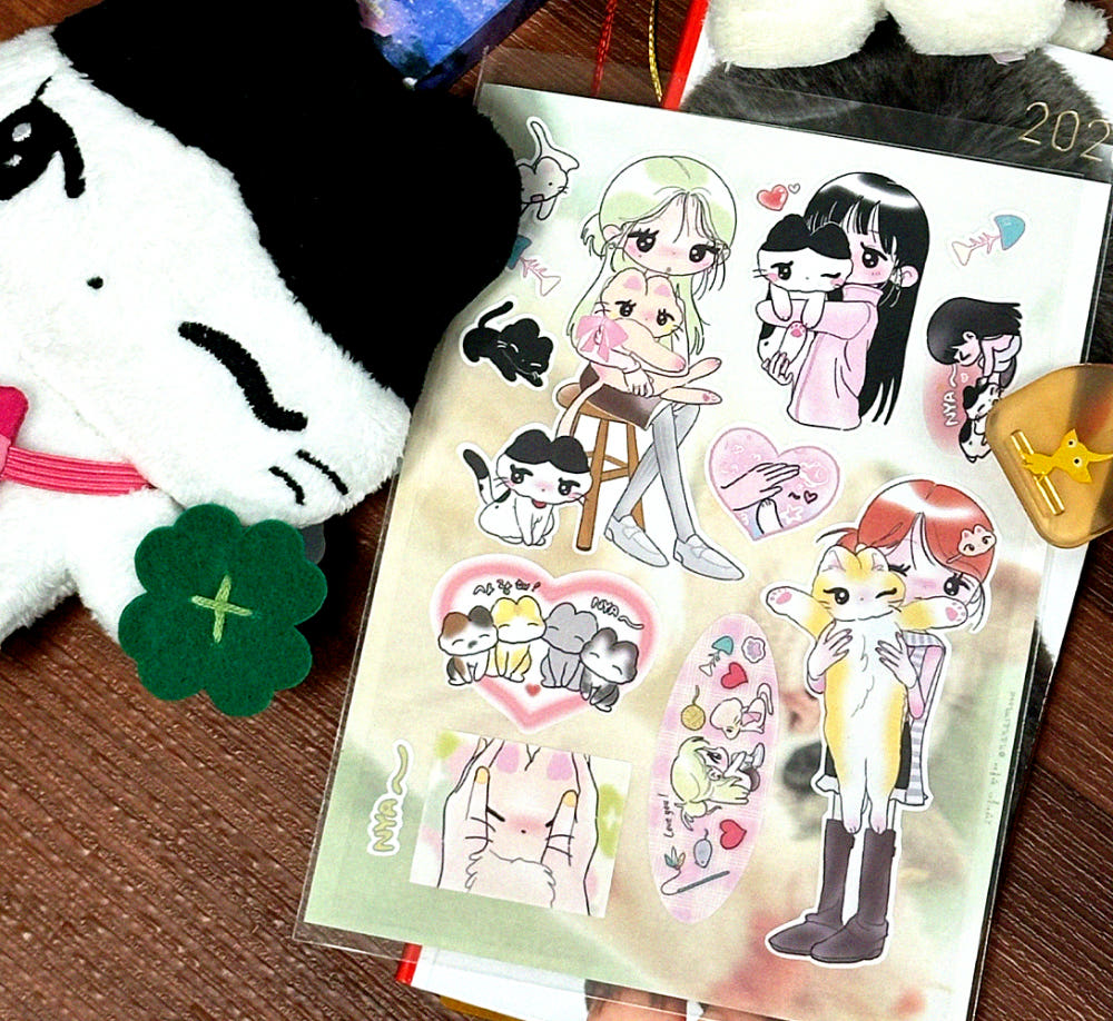 nanasmood - kitties sticker