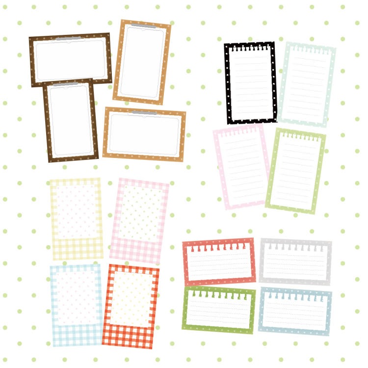 comameringo - mini menu memo sheet pack