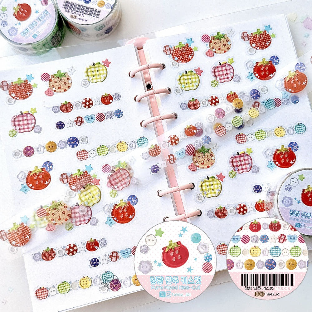 heez - button kisscut tape