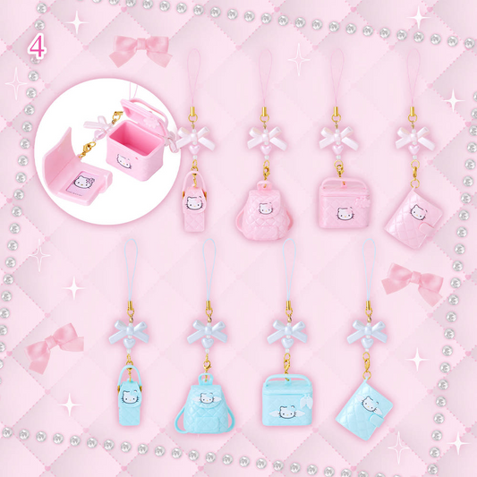 Hello Kitty miniature quilt strap keyring random gachapon