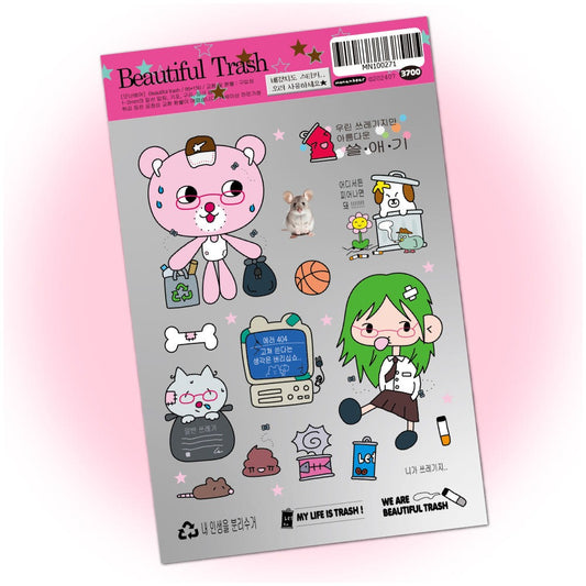 monanbear -  beautiful trash sticker