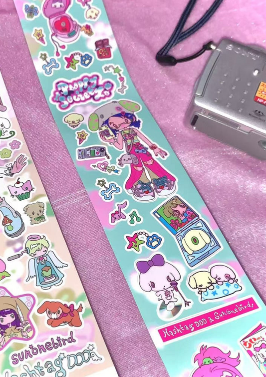 Sunonebird x Hashtag DDD puppy society roll sticker tape