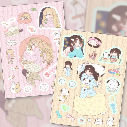 ricomaru - goyangi sticker sheet