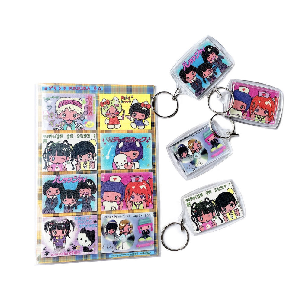 Sunonebird - PURIKURA square hologram sticker