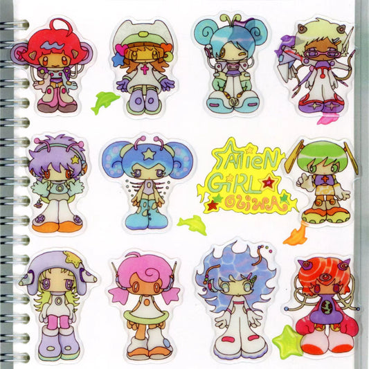 Oliwa - My alien girls 3D glitter sticker