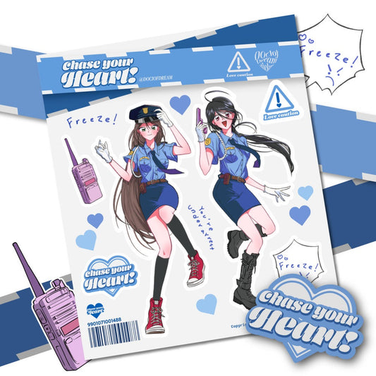 dociofdreams - chase your heart sticker sheet