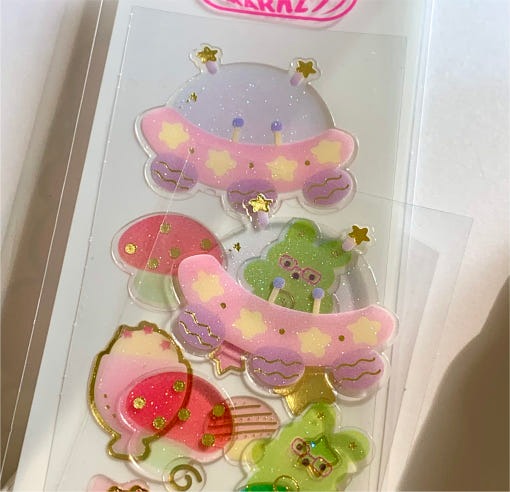 ♡ Hoonzzi - Alien Bunny Epoxy Sticker