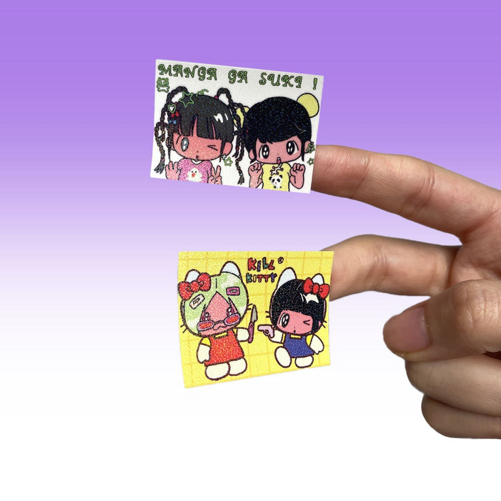 Sunonebird - PURIKURA square hologram sticker