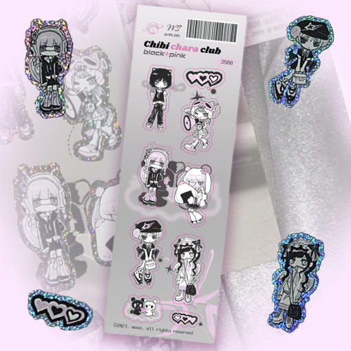 wasa - chibi chara club sticker