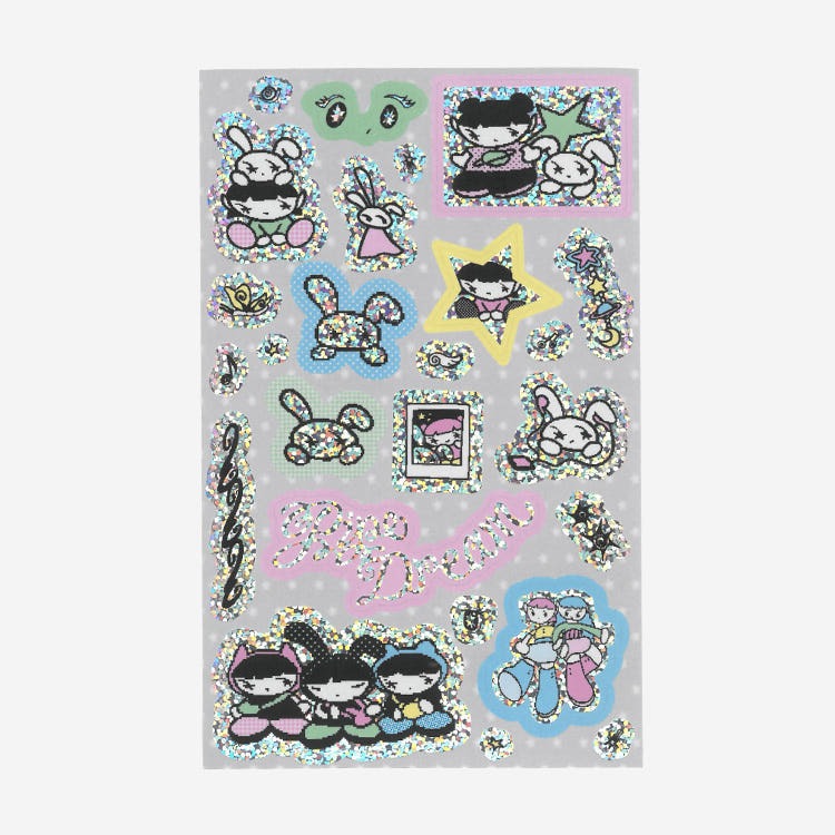 Likeaberry - Pipe Dream Glitter Sticker : Besties