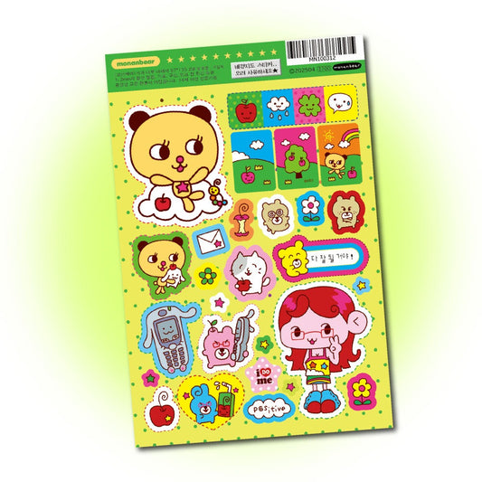 monanbear - apple sticker