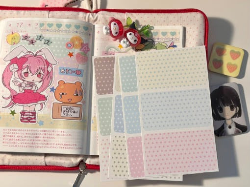 happiest fluffy shop - 3 layer star memo sheet sticker