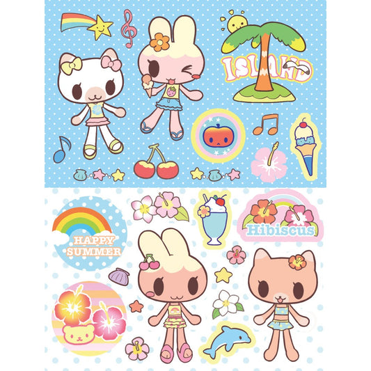 heartwarmingclub - tropical sticker sheet