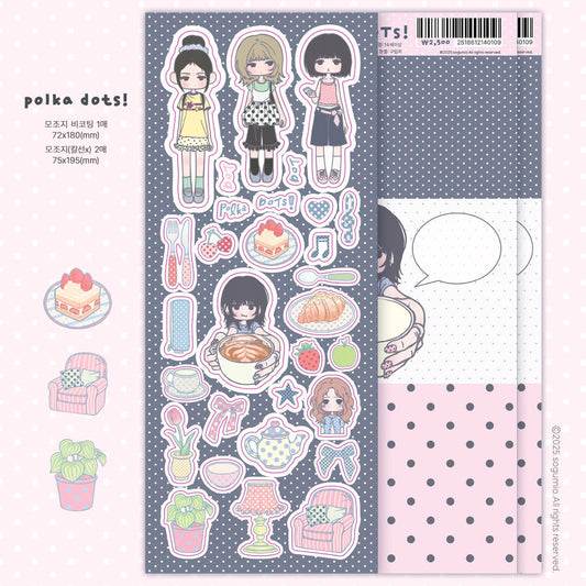sogumio - polka dots sticker sheet