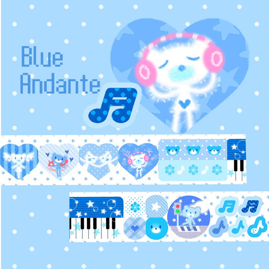 zalza - blue andante kisscut tape