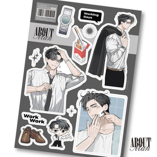 dociofdreams - about men sticker sheet