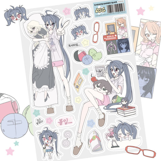 dociofdreams - otaku day sticker sheet