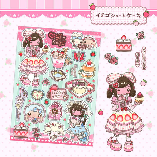 oyisalgu - strawberry shortcake sticker