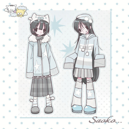 Saoko - Winter Long Sleeve Layered Outfit Sticker