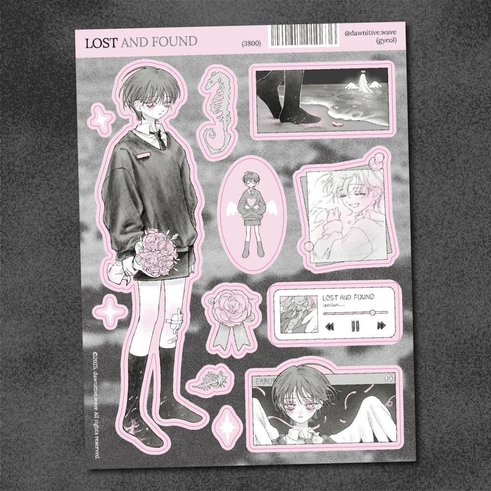 dawnitive.wave - Lost Kiss-Cut Sticker
