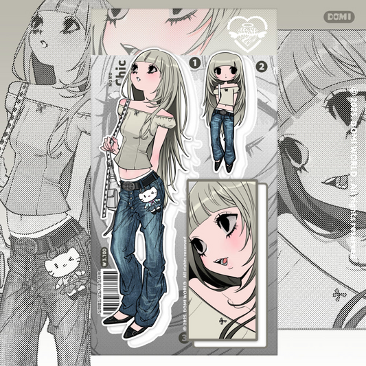 Domi world - mono chic sticker